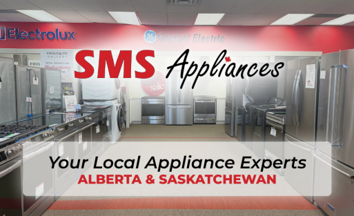 SMS Appliances team serving Alberta and Saskatchewan with open box appliances, delivery, installation, and trusted appliance services.